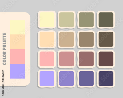 lemonchiffon moccasin lightpink lightsteelblue color palette, rgb colors matching, harmonious colours catalog