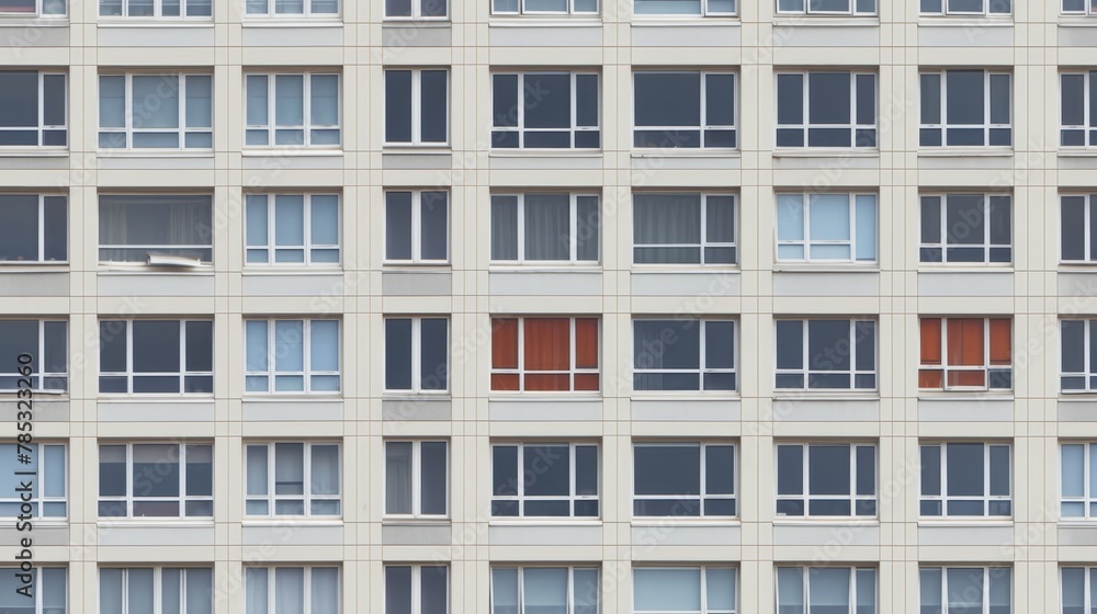 The facade of an apartment building