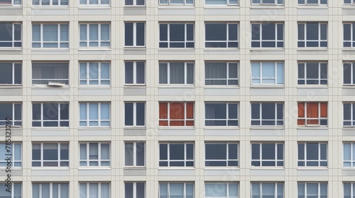 The facade of an apartment building