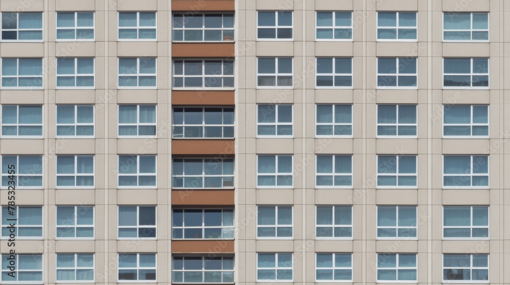 The facade of an apartment building