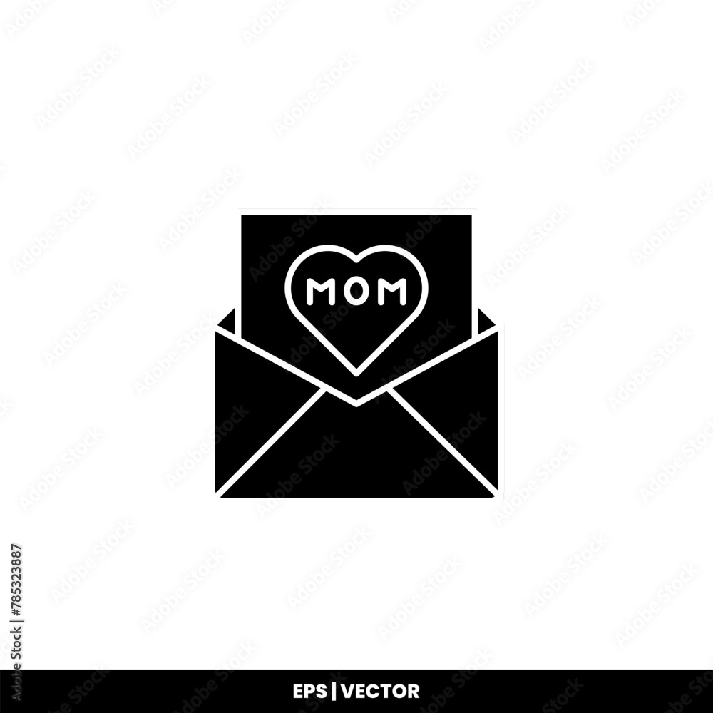 Mother day icon vector illustration logo template for many purpose. Isolated on white background. Mother day icon vector illustration logo template for many purpose. Isolated on white background.
