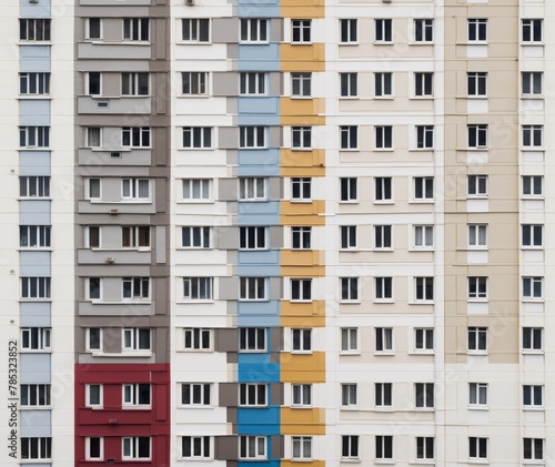 The facade of an apartment building