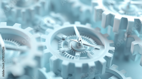 Intricate gears work in harmony, exemplifying precise timekeeping and engineering.