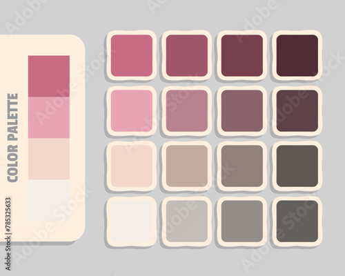 palevioletred lightpink bisque linen color palette, rgb colors matching, harmonious colours catalog