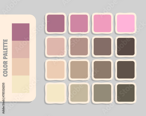 rosybrown tan wheat bisque color palette, rgb colors matching, harmonious colours catalog