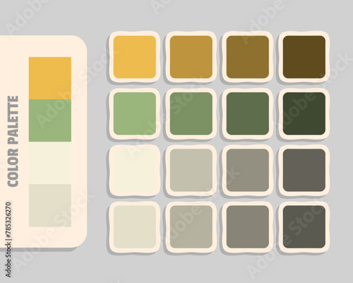 sandybrown darkseagreen beige gainsboro color palette, rgb colors matching, harmonious colours catalog