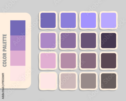 slateblue mediumpurple plum mistyrose color palette, rgb colors matching, harmonious colours catalog