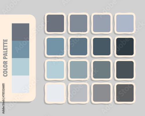 slategray lightslategray lightsteelblue lavender color palette, rgb colors matching, harmonious colours catalog