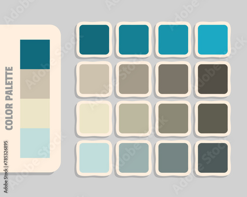 teal silver bisque powderblue color palette, rgb colors matching, harmonious colours catalog