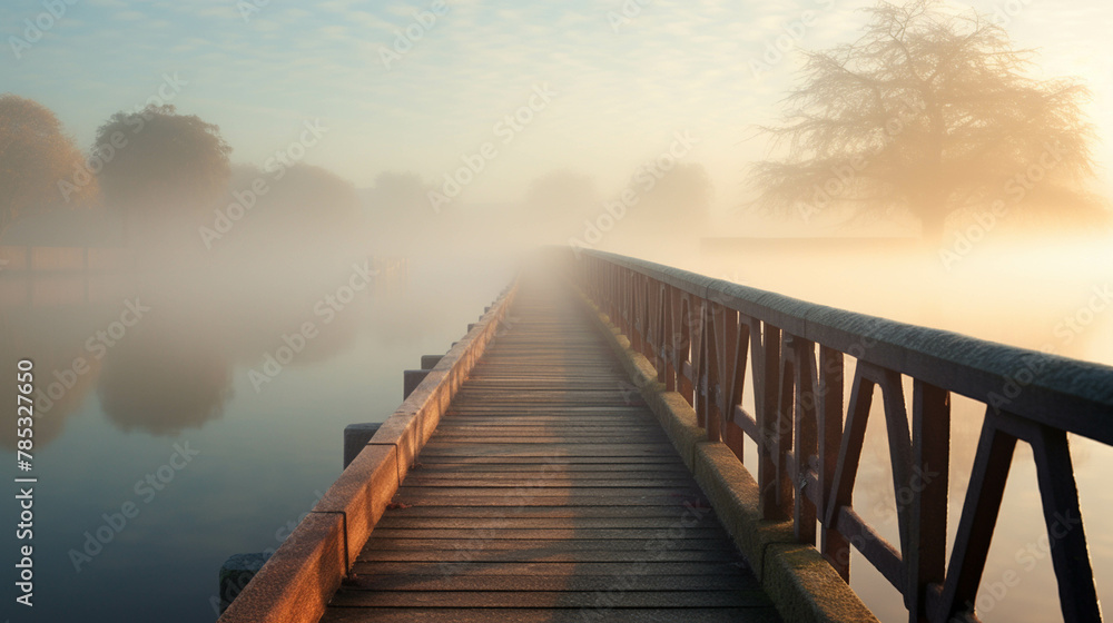 Fototapeta premium morning on the river high definition(hd) photographic creative image