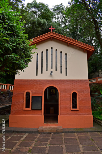 Religious architecture in the Sanctuary of the Seven Chapels, Ribeirao Preto, Sao Paulo, Brazil