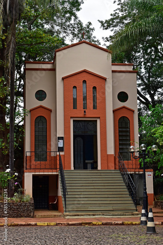 Religious architecture in the Sanctuary of the Seven Chapels, Ribeirao Preto, Sao Paulo, Brazil © Wagner Campelo
