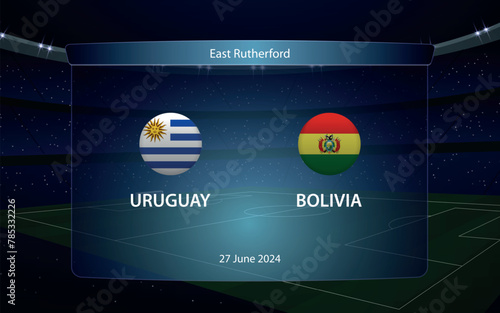 Uruguay vs Bolivia. America soccer tournament 2024