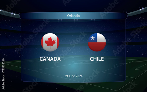 Canada vs Chile. America soccer tournament 2024
