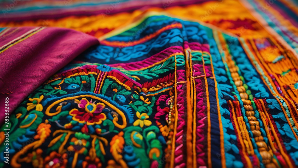 Generative AI, mexican folklore traditional cultural party, cinco de mayo celebration symbols Generative AI, mexican folklore traditional cultural party, cinco de mayo celebration symbols