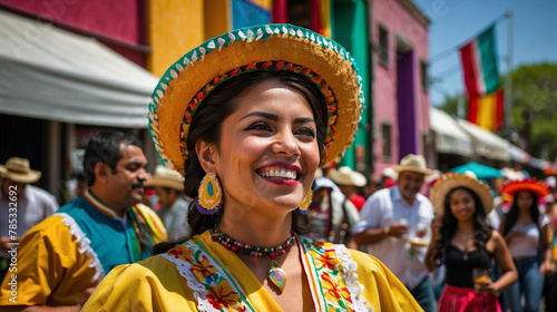 Generative AI, mexican folklore traditional cultural party, cinco de mayo celebration symbols