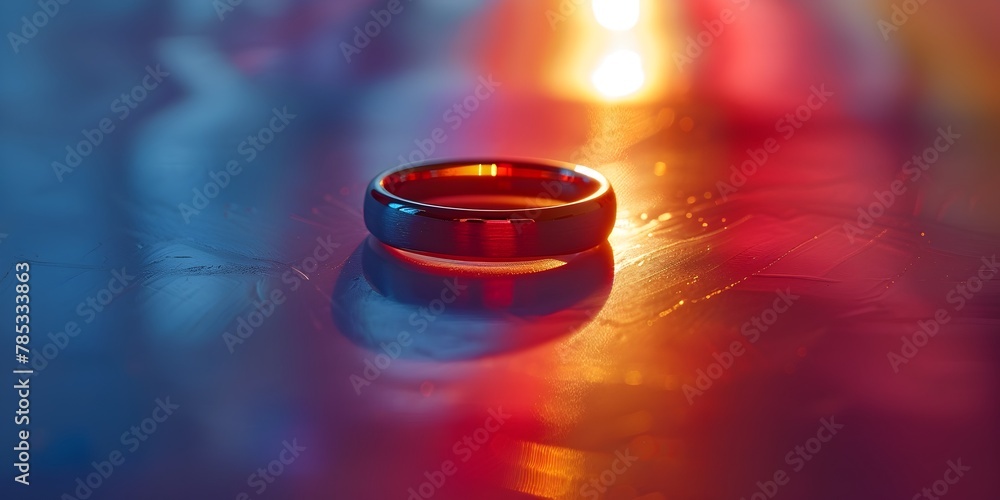 and reverence for a wedding band as a symbol of LGBT couple s lifelong love and commitment and reverence for a wedding band as a symbol of LGBT couple s lifelong love and commitment