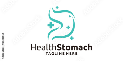 creative logo design for gastric health  clinic  treatment  logo design template  symbol  icon  vector  creative idea.