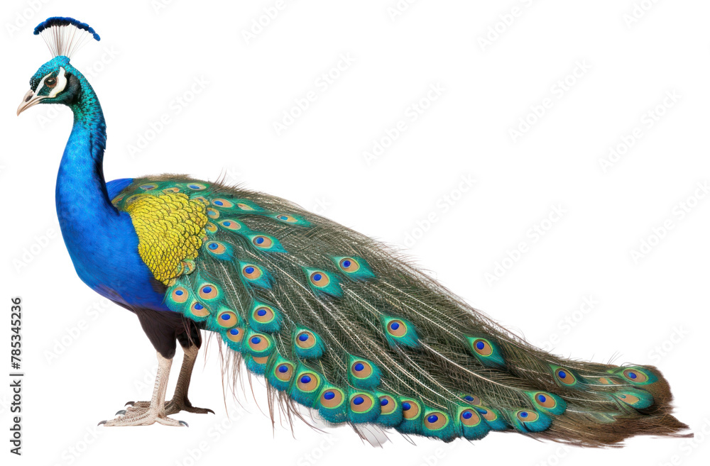 Fototapeta premium PNG Peacock animal bird spreading. 