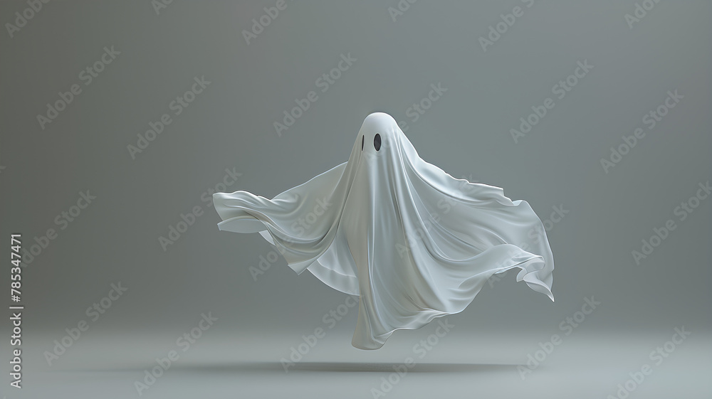 scary white dressed halloween ghost costume and floating in the water scary white dressed halloween ghost costume and floating in the water