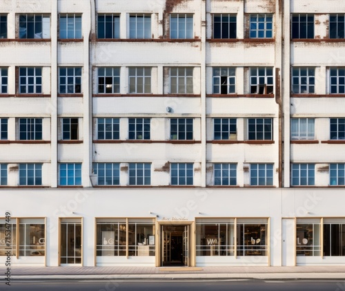 The facade of an apartment building