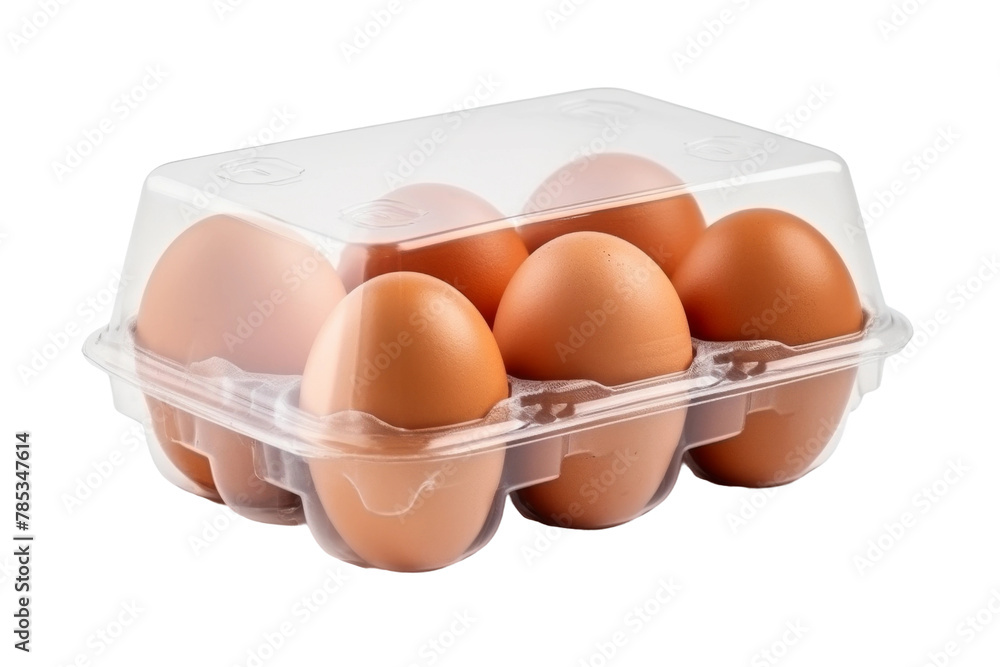 Eggsquisite Six: A Crisp Connotation. On a White or Clear Surface PNG Transparent Background.