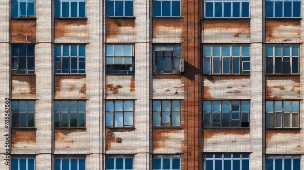 The facade of an apartment building