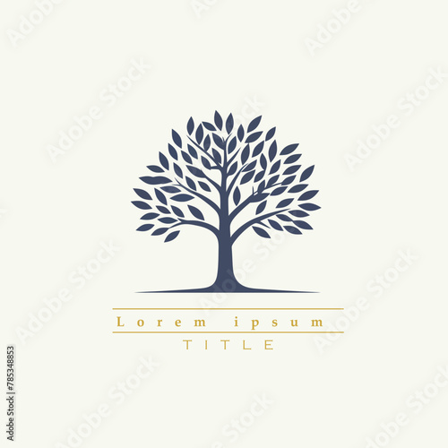 Tree logo template vector icon illustration design. Suitable for business branding.