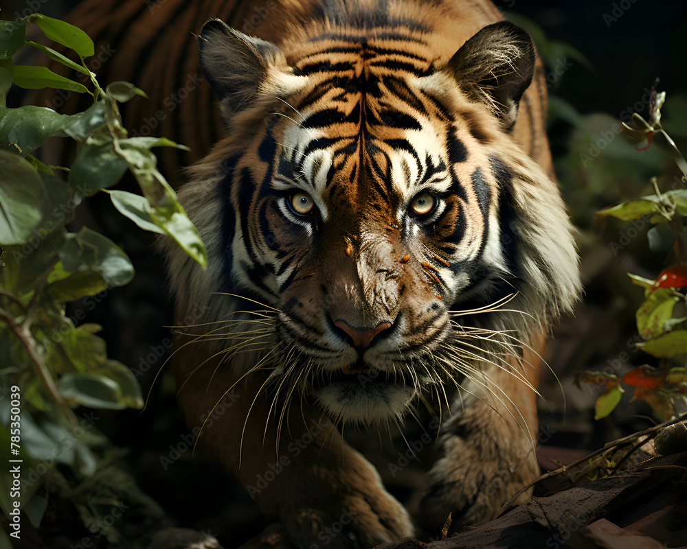 Portrait of Sumatran Tiger Portrait of Sumatran Tiger