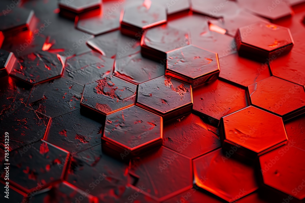 未来的なデザイン:赤と黒の幾何学的な形状 - Futuristic Design: Red and Black Geometric Shapes,Generative AI 未来的なデザイン:赤と黒の幾何学的な形状 - Futuristic Design: Red and Black Geometric Shapes,Generative AI