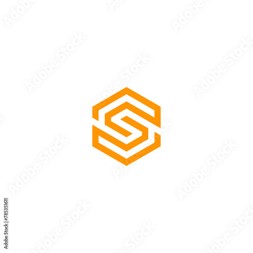 s logo abstrack letter