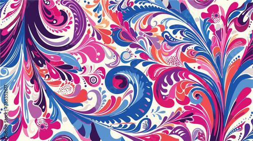 Fabric print pattern.Colorful fashion designs.Fabric