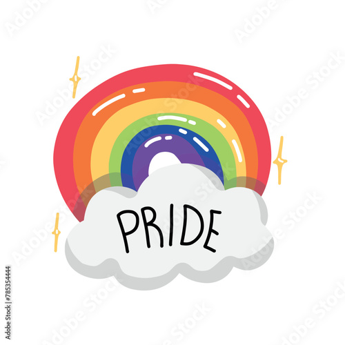 Arc en ciel lgbt pour le mois des fiertés