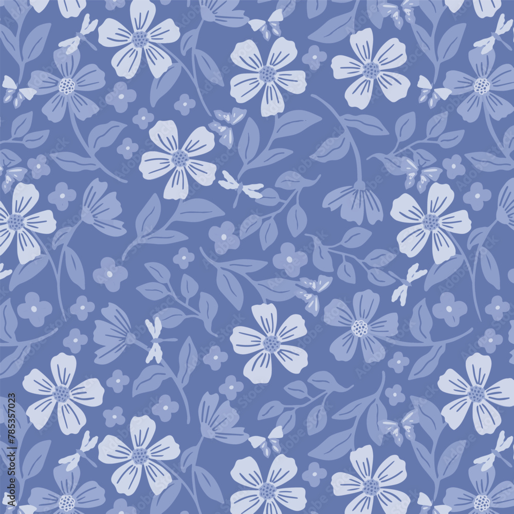 Pattern flower floral spring blossom illustration vector fabric textile design leaf leaves Pattern flower floral spring blossom illustration vector fabric textile design leaf leaves