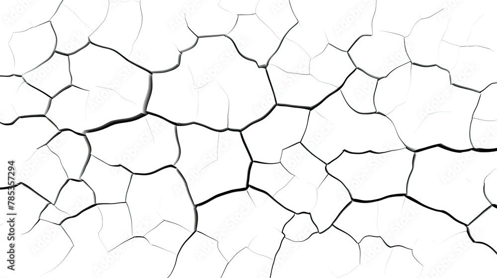 Ground cracks texture on white background. Wall cracks texture. Ground cracks texture on white background. Wall cracks texture.