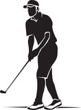 Majestic Golf Moments Golfer Vector Graphic