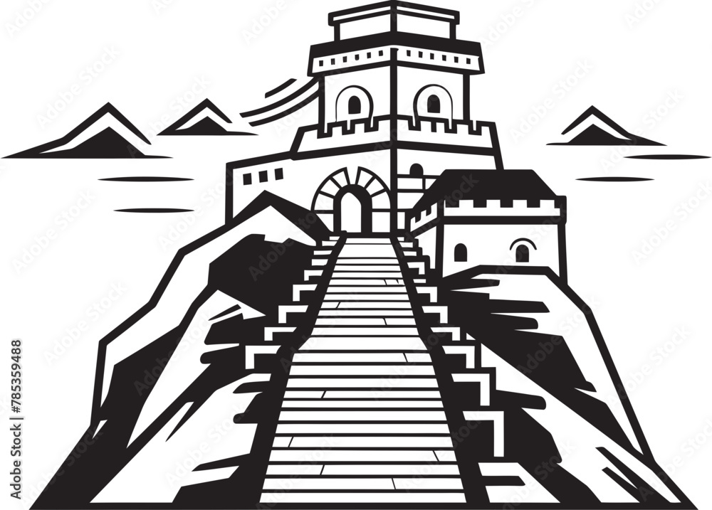 Vector Art The Great Walls Towering Magnificence