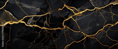 天然大理石のテクスチャ背景画像「黒色」Natural Marble Texture Background Images「black」	