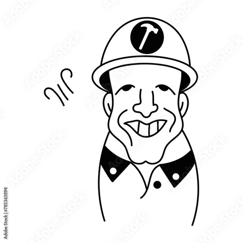 Check out doodle avatar of a carpenter 