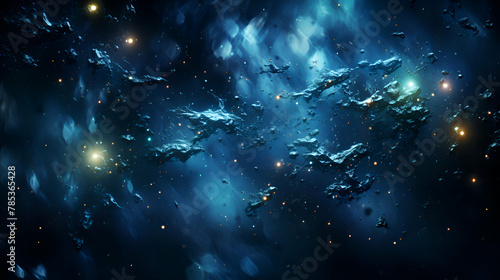 abstract space background with stars and nebula. 3d rendering