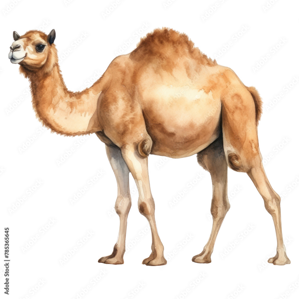 Obraz premium PNG Camel animal mammal white background. AI generated Image by rawpixel.