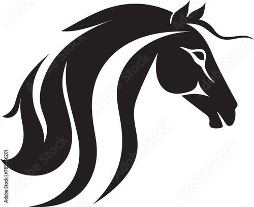 Fototapeta Naklejka Na Ścianę i Meble -  Symbol of Strength Dynamic Horse Logo Vector Illustration for Empowering Brands