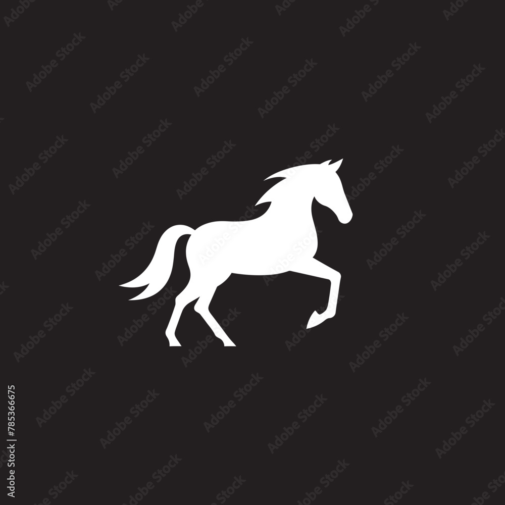 Equestrian Excellence Magnificent Horse Logo Vector Illustration for Brand Prestige