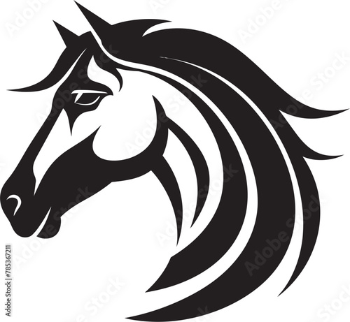 Crest of Confidence Striking Horse Logo Vector Illustration for Bold Brands © The biseeise