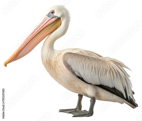 PNG Pelican animal bird white background. AI generated Image by rawpixel.