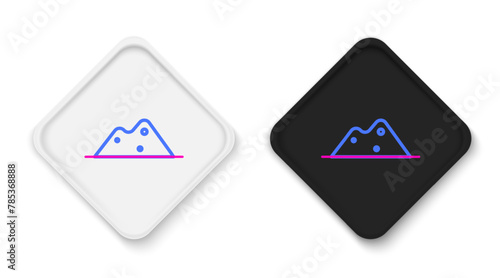 Line Salt icon isolated on white background. Colorful outline concept. Vector