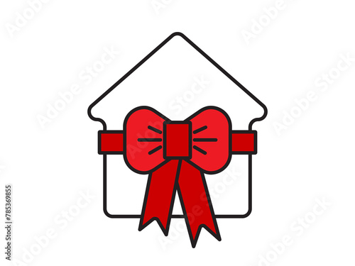 Icon a house representation, isolated against a clean background. This simple vector symbol evokes a sense of warmth and security, embodying the concept of home.