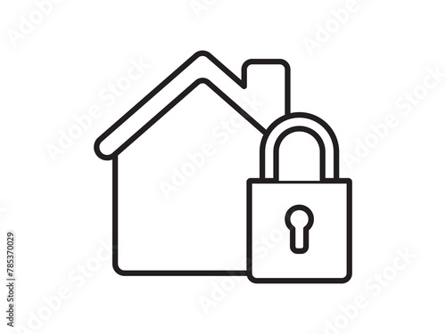 Icon a house representation, isolated against a clean background. This simple vector symbol evokes a sense of warmth and security, embodying the concept of home.