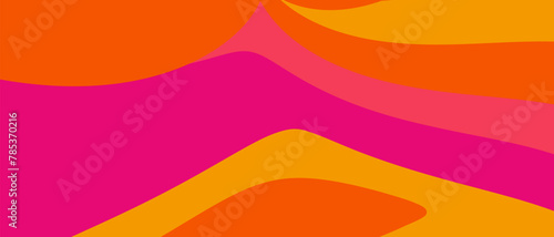 Summer Pattern with Liquid Shapes. Background Art Design for Advertising, Web Delights, Social Media, Banners, Covers, Posters. Memphis Geometric Style in Vector illustration.