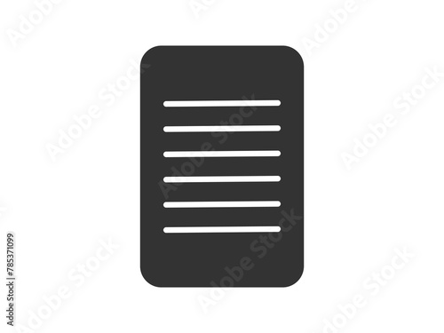 Illustration a vector icon depicting documents, suitable for web and mobile applications, isolated for use in graphic and design. © Olena